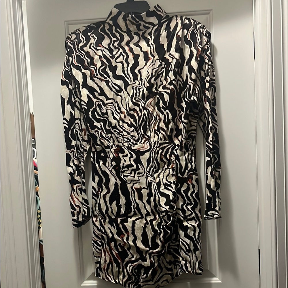 Like new Zebra Print Long Sleeve Dress